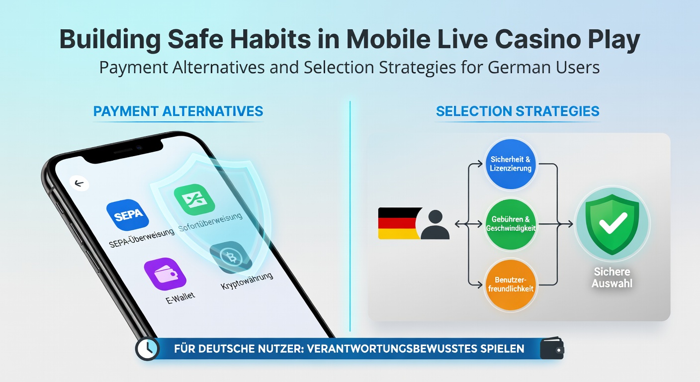 Illustration zu sicheren Zahlungsmethoden und mobilen Live-Casino-Gewohnheiten für deutsche Nutzer