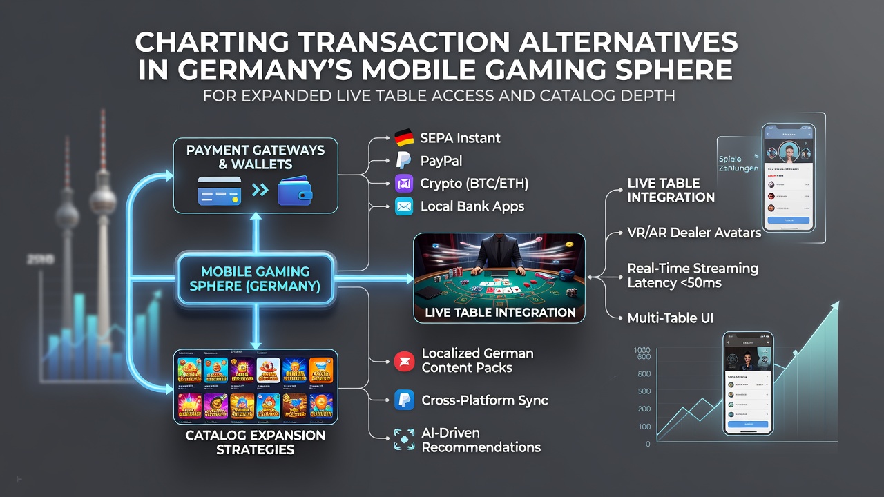 Mobile Gaming Plattform mit verschiedenen Zahlungsalternativen für Live-Tische in Deutschland