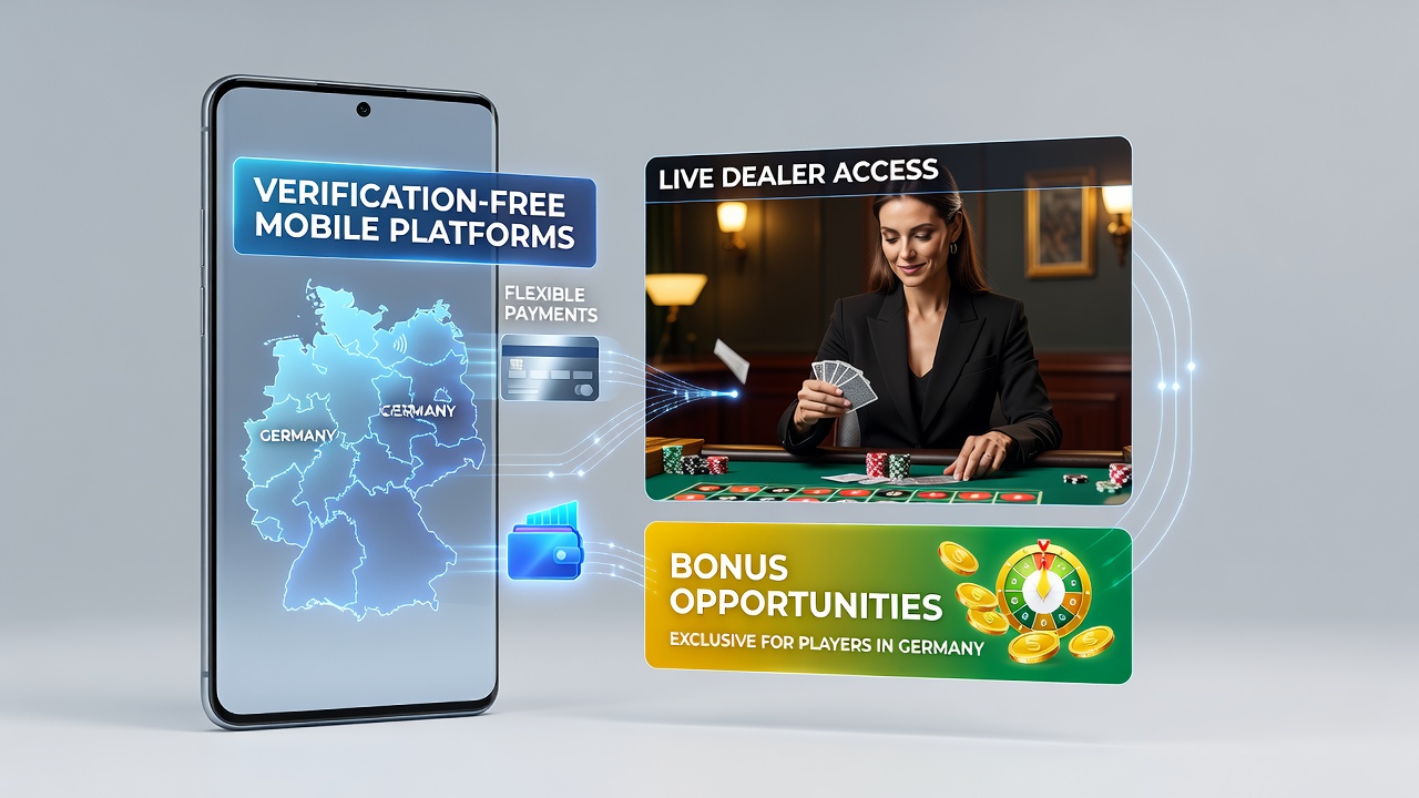 Mobile Plattformen ohne Verifizierung zeigen Live-Dealer-Tische und flexible Zahlungsoptionen für Nutzer in Deutschland