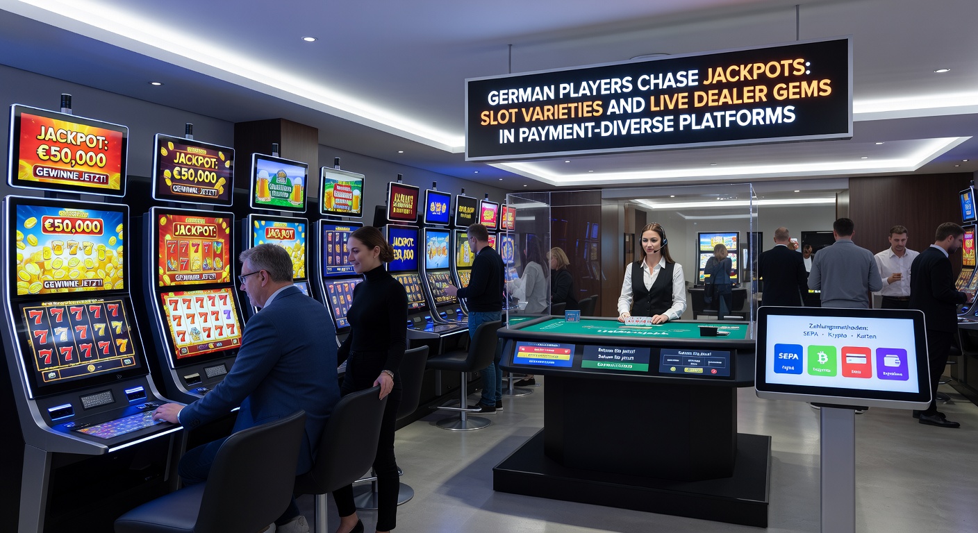 Live-Dealer-Tische und Jackpot-Slots auf mobilen Geräten mit diversen Zahlungsportalen