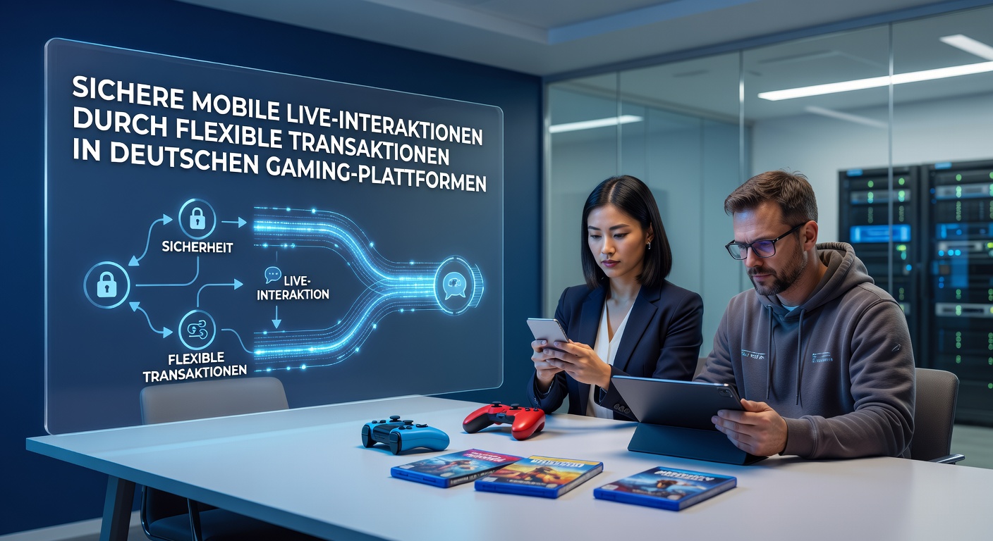 Sichere mobile Live-Interaktionen mit flexiblen Transaktionen auf deutschen Gaming-Plattformen