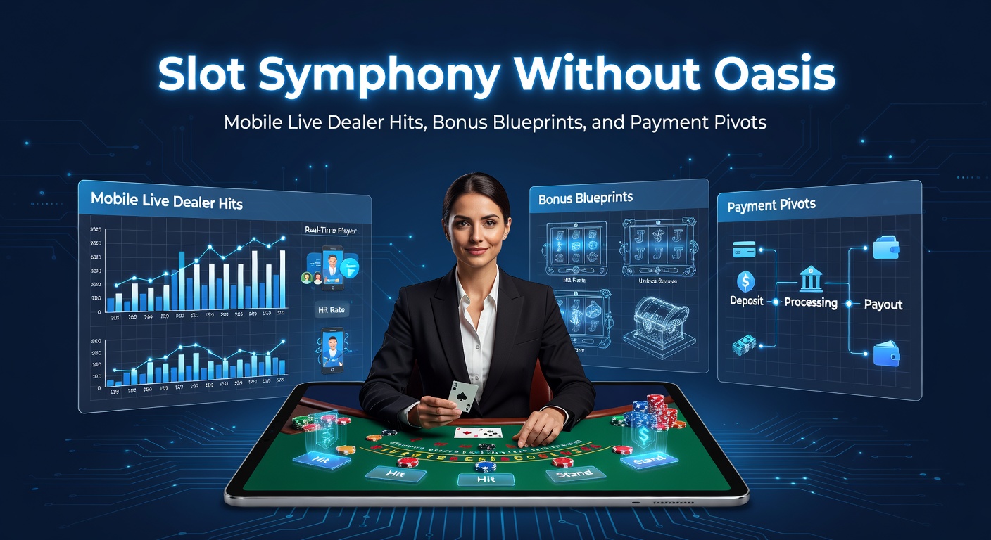 Smartphone mit Live-Dealer-Spiel und Slot-Symbolen im Vordergrund, umgeben von Bonus-Icons und Zahlungssymbolen ohne Oasis-Logo