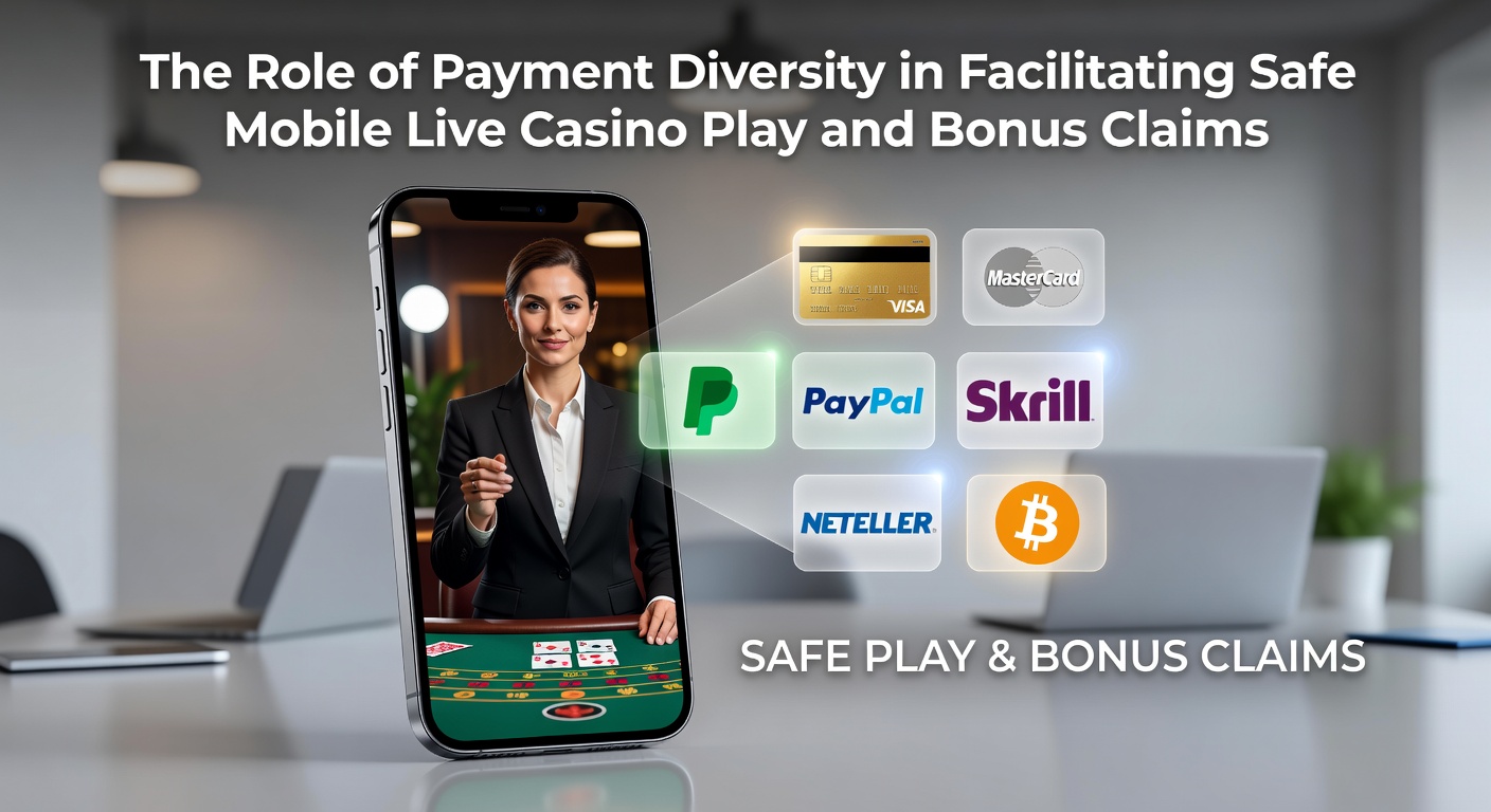 Illustration verschiedener mobiler Zahlungsmethoden in Live-Casino-Umgebungen
