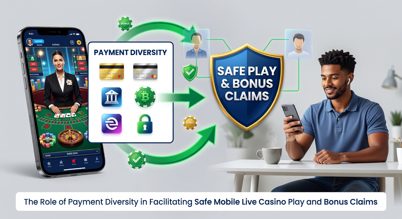 Sichere mobile Live-Casino-Session mit diversen Zahlungsoptionen